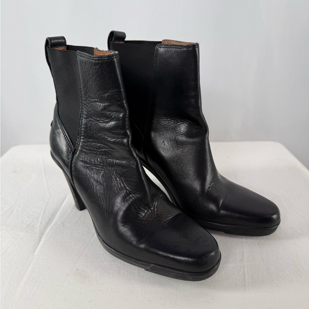 Y2K Vintage Donald J. Pliner Leather Calf Boot‎ in Black Size 6.5